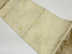 リサイクル　華紋に鳳凰・花模様織出し袋帯